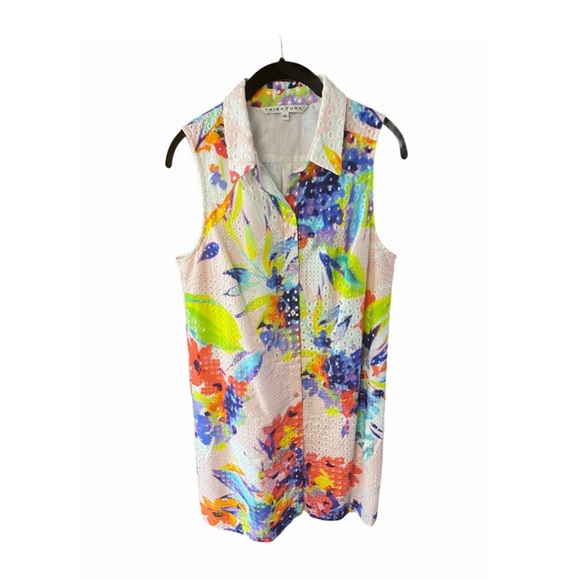 Trina Turk Dresses & Skirts - Trina Turk Ryan floral eyelet button down dress